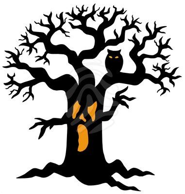 381x400 Pictures Images Of Spooky Trees, - Spooky Tree Sketch
