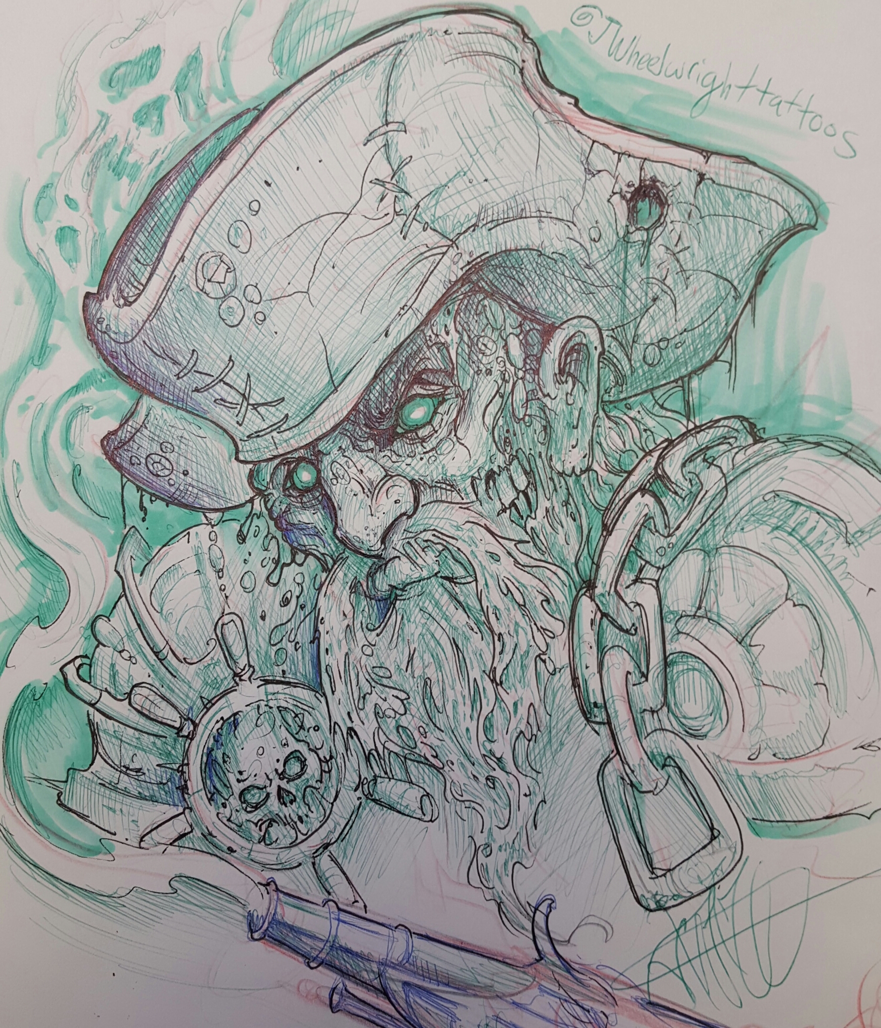 1759x2053 Spooky Gp Rough Sketch. Gangplankmains - Spooky Tree Sketch