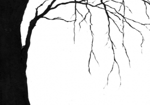 300x210 Spooky Tree Drawing Creepy Tree Art Scary Tree Drawing Untitled - Spooky Tree Sketch