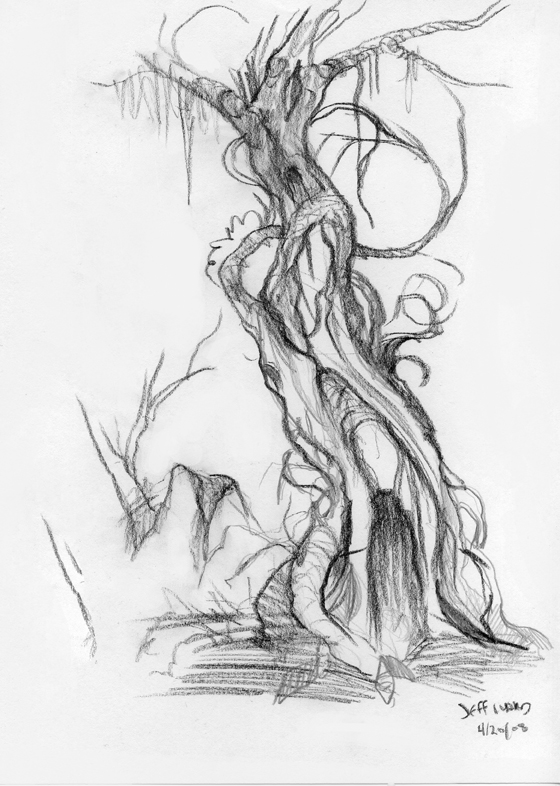 560x786 Creepy Tree Sketch By Stungeon - Spooky Tree Sketch
