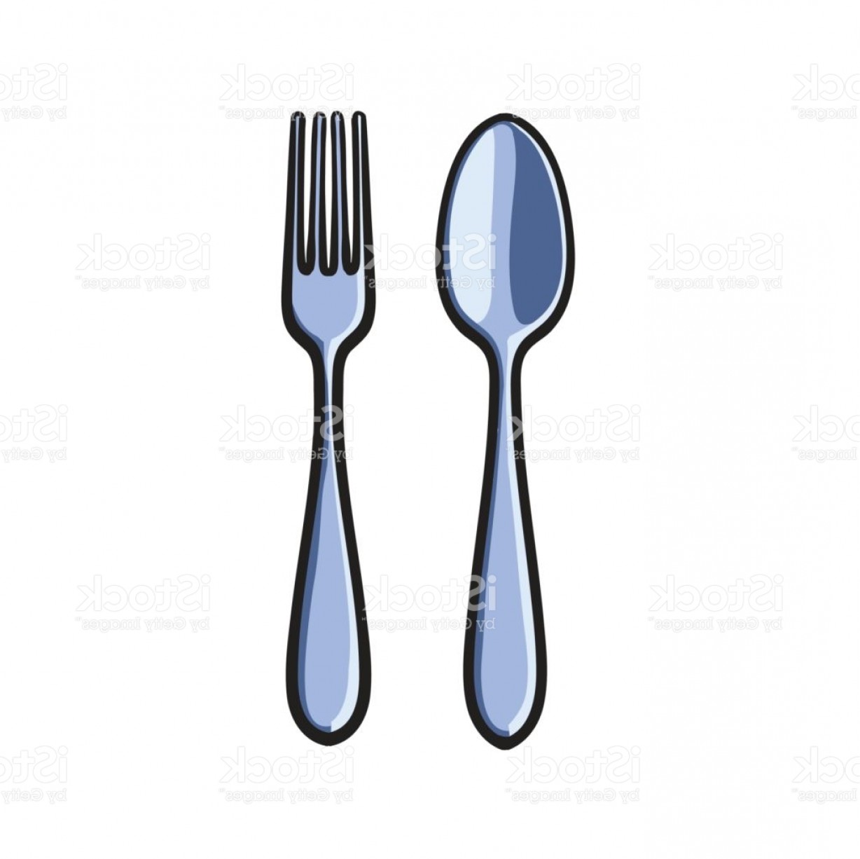 1228x1226 Vector Fork And Spoon Sketch Cartoon Isolated Gm Shopatcloth - Spoon And Fork Sketch