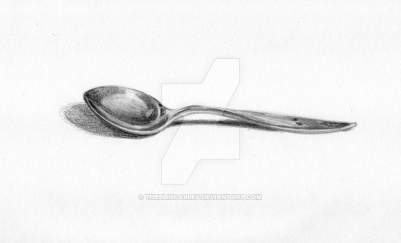 Spoon Sketch at PaintingValley.com | Explore collection of Spoon Sketch