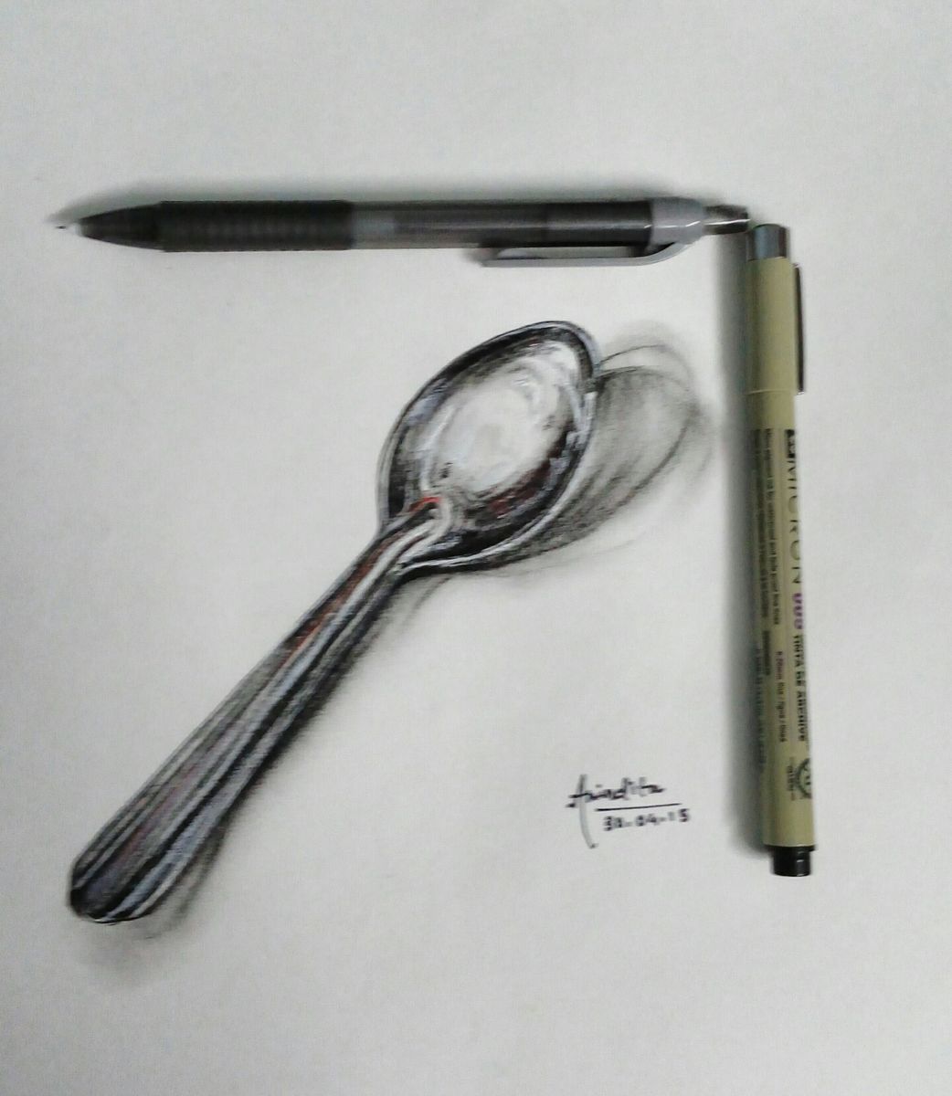 1042x1200 Spoon Sketch (Anindita Mandal) - Spoon Sketch
