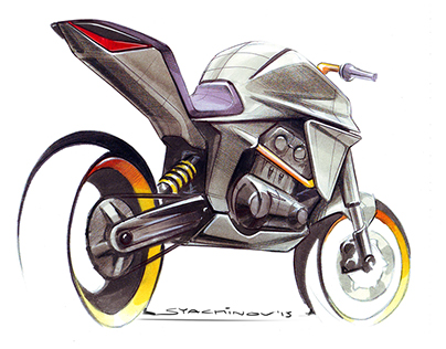 404x316 Motorcycles On Behance - Sportbike Sketch