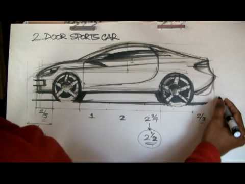 480x360 How To Draw Cars Sports Car Proportions - Sports Car Sketch