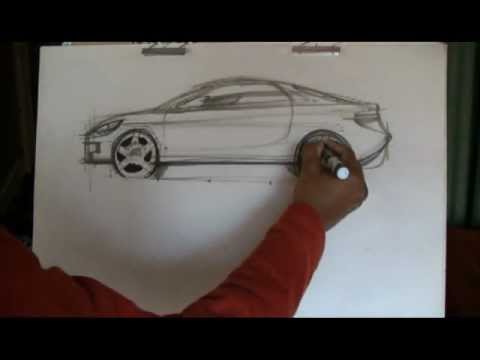 480x360 How To Draw Cars Sports Car Sketch - Sports Car Sketch