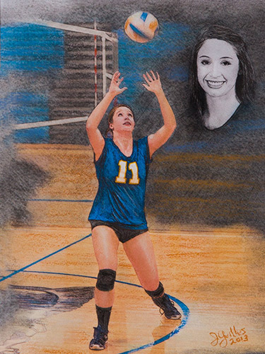 375x500 Original Sports Sketch Art Photos To Pencil Sketches Composite - Sports Sketches