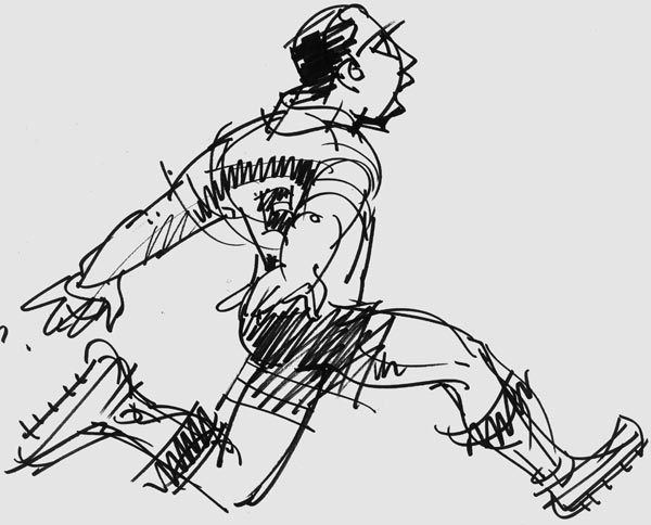 600x484 Sport Paintings And Art Prints - Sports Sketches