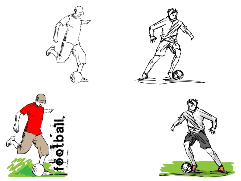 800x600 Action Sports Sketches - Sports Sketches