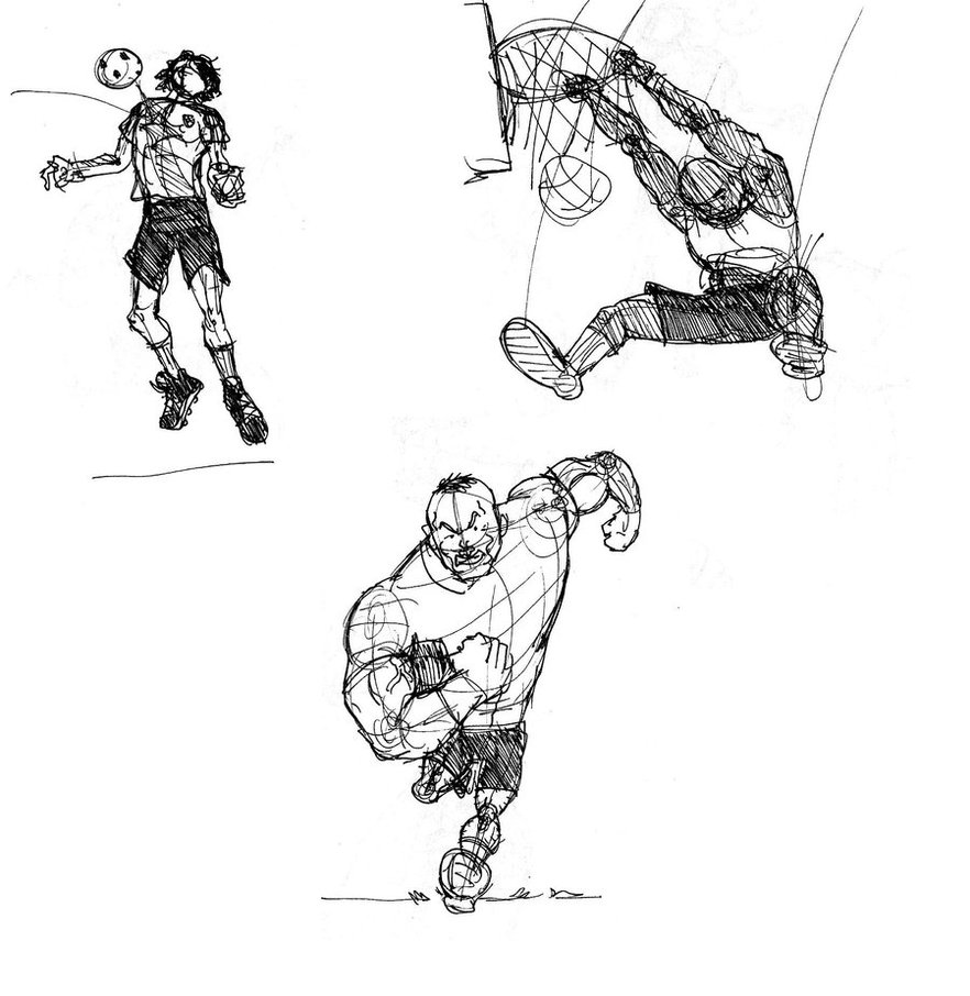 Sports Sketches at PaintingValley.com | Explore collection of Sports ...