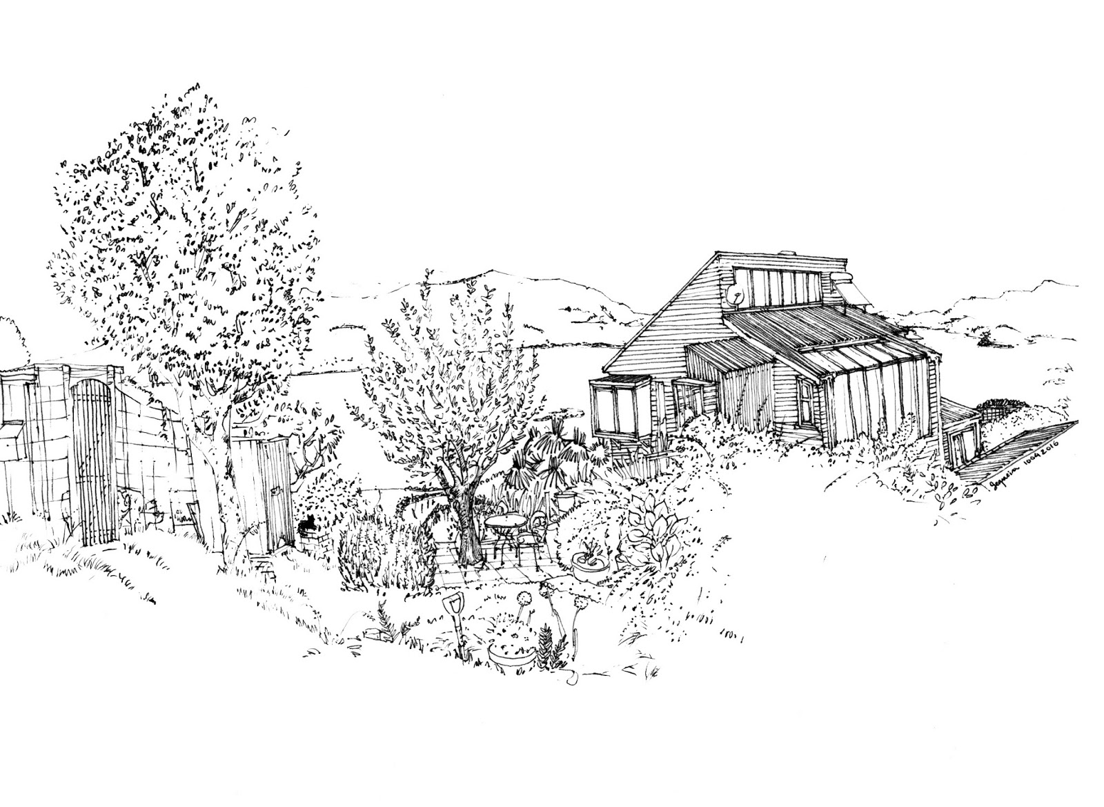 1600x1169 Urban Sketchers Aotearoa Favorite Spot Sketch Nr.5 - Spot Sketch