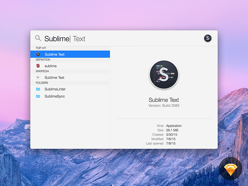 800x600 Os X Yosemite Spotlight Sketch Freebie - Spotlight Sketch