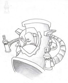 236x288 The 49 Best Graffiti Spray Can Tattoo Designs Images - Spray Can Sketch