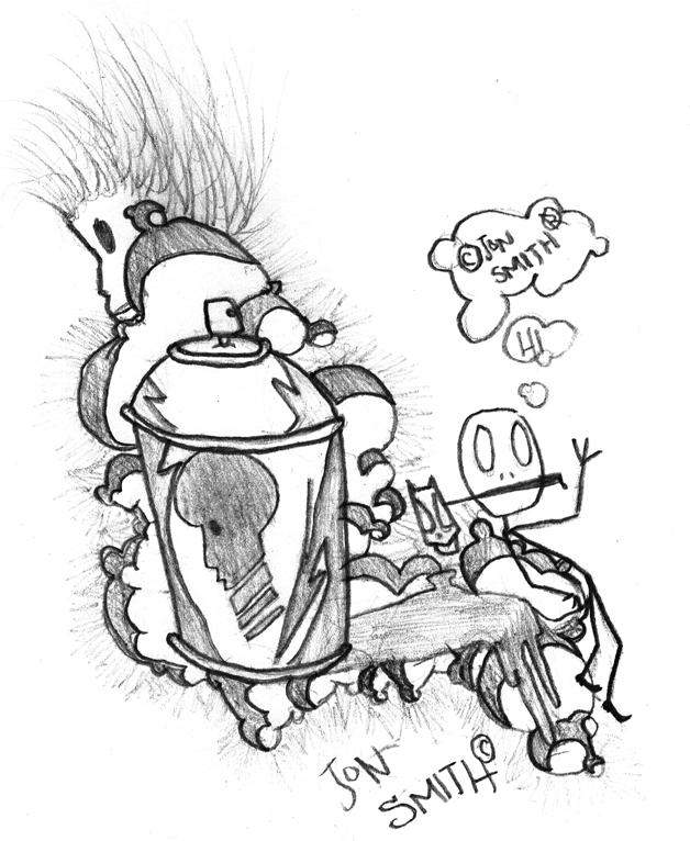 628x766 Spray Can Sketch By Jonny Graffiti - Spray Can Sketch