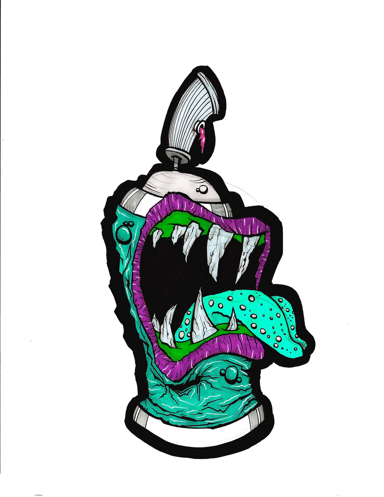 1236x1600 Philsy C October 2011 - Spray Paint Can Sketch