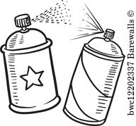 192x179 Art Print Of Spray Paint Can Sketch Barewalls Posters Amp Prints - Spray Paint Sketch