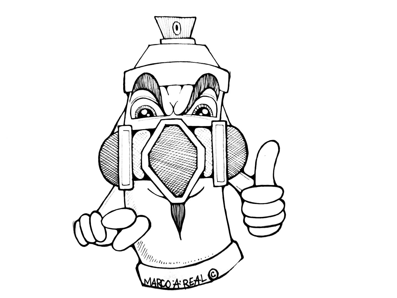 1600x1200 New Spray Can Character By Wizard Speed Drawing - Spray Sketch