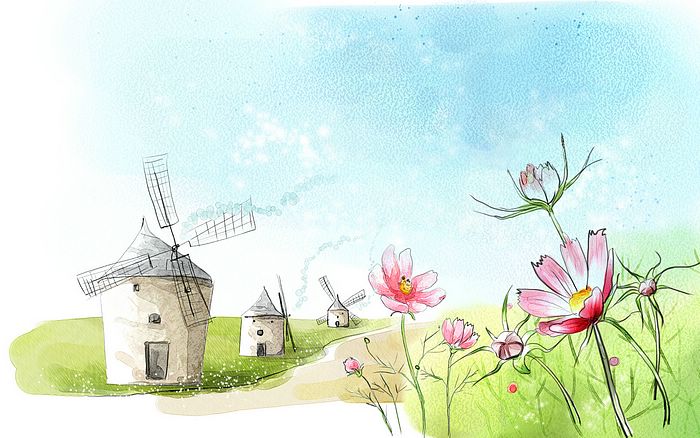 700x438 Collection Of Spring Drawing Pictures High Quality, Free - Spring Season Sketch