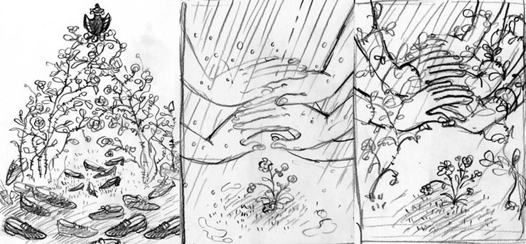 740x343 Spring, Spring! - Spring Season Sketch