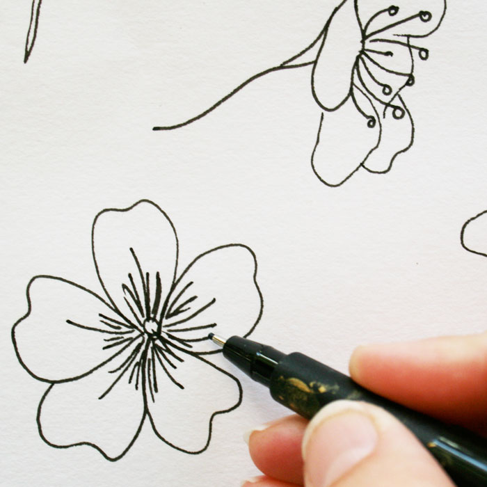 700x700 Nature Journal Sketch And Paint Spring! Louise Gale Mixed Media - Spring Sketch