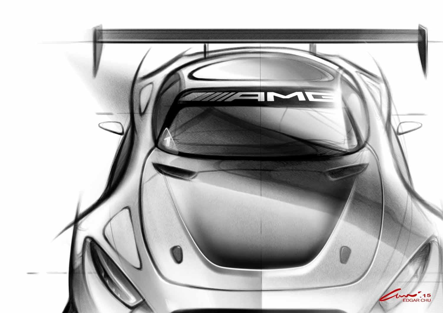 1500x1061 Mercedes Amg Teases Gt3 Race Car Digital Trends - Sprint Car Sketches