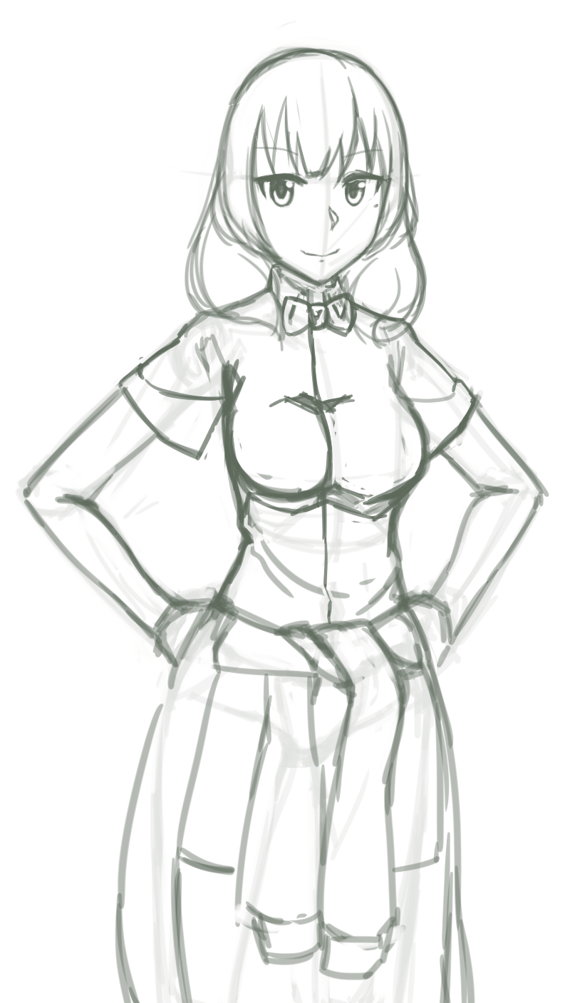 800x1407 Inori Sprite Sketch Salmon Draws (Ggsalmon) - Sprite Sketch