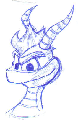 264x420 My Drawing Of Spyro - Spyro Sketch