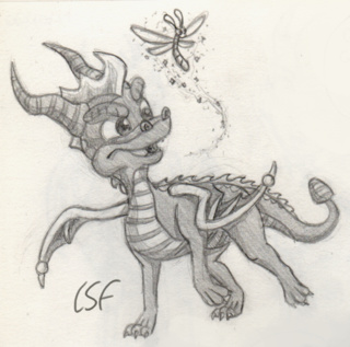 320x317 Quick Spyro Sketch I Drew Back In 2014 ) - Spyro Sketch
