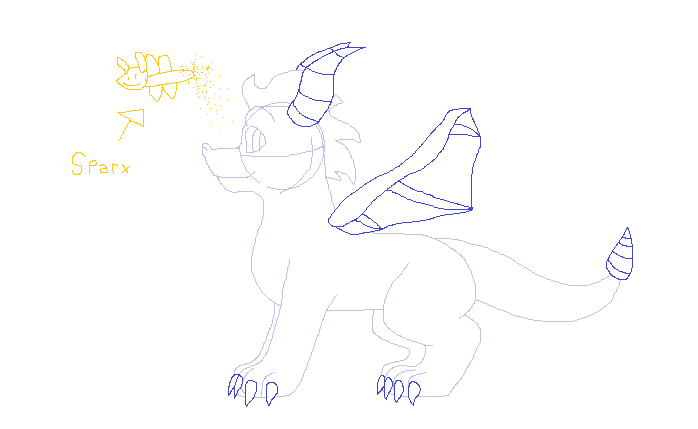 698x429 Quick Spyro Sketch Weasyl - Spyro Sketch