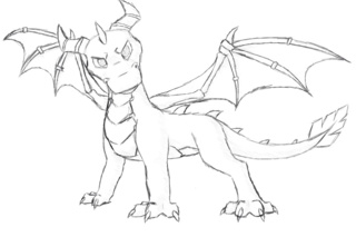 320x213 Random Sketches Spyro In Dawn Of The Dragon Style - Spyro Sketch