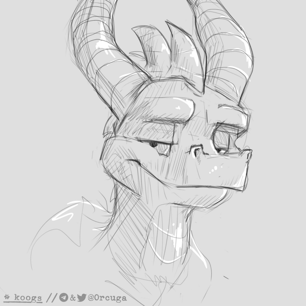 1280x1280 Spyro Sketch!!!!!!! By Koogsmedd - Spyro Sketch