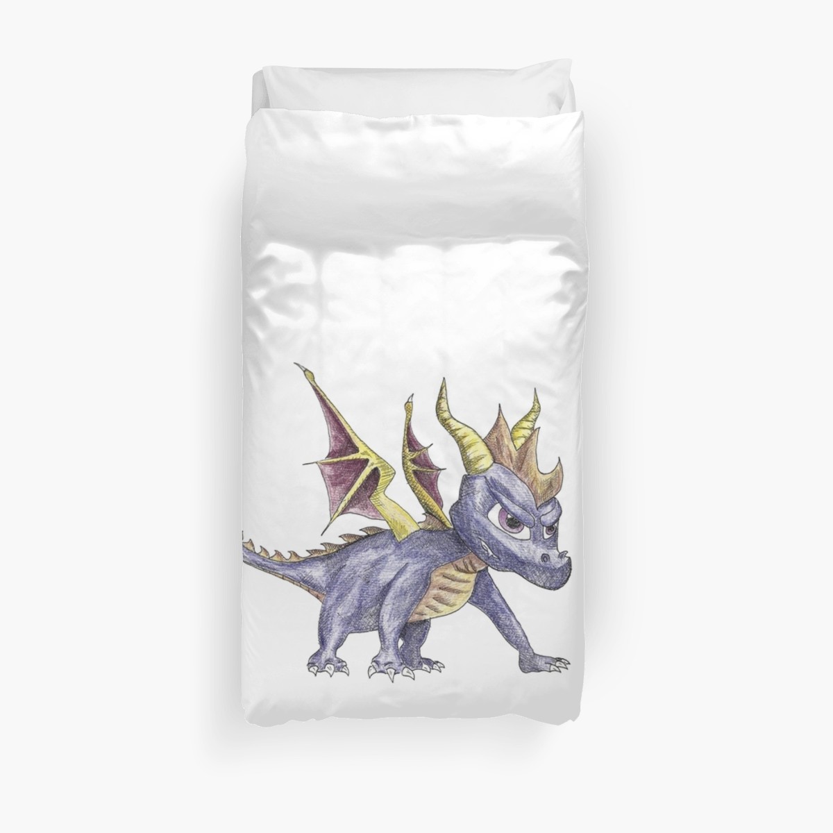 1200x1200 Spyro The Dragon Sketch Duvet Covers By Chibitacotruck Redbubble - Spyro Sketch