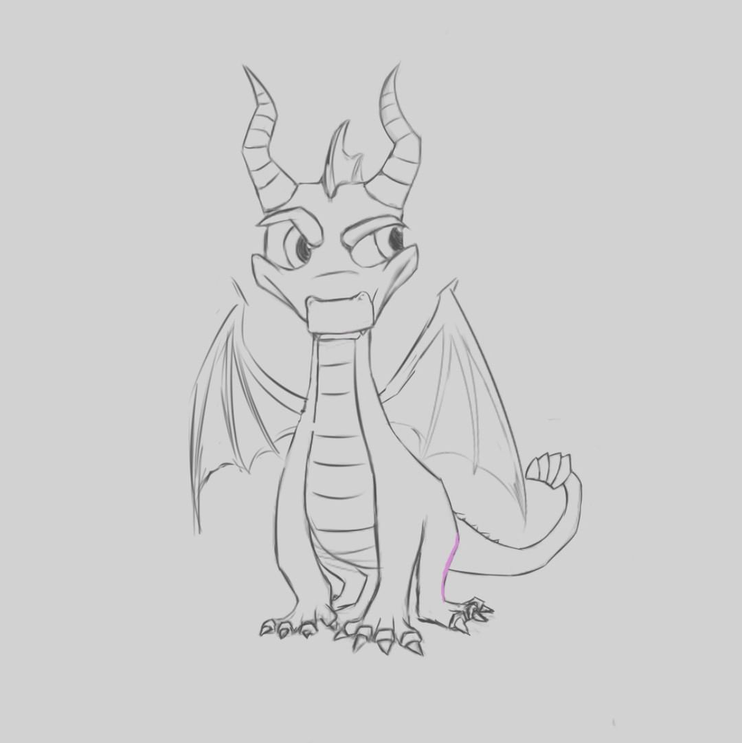 1080x1081 Spyroisback - Spyro Sketch