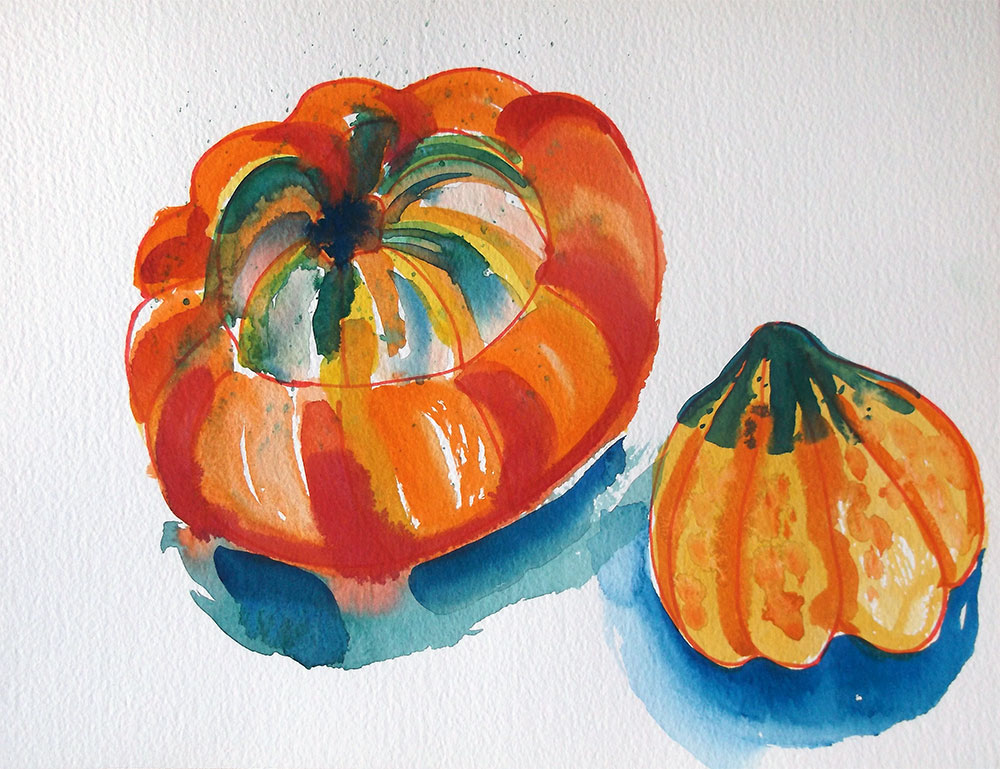 1000x769 Weekly Sketch Squash 05062017 Cat Among The Pigeons Press - Squash Sketch