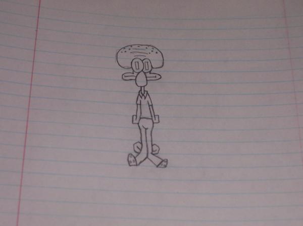 600x449 Squidward Sketch - Squidward Sketch