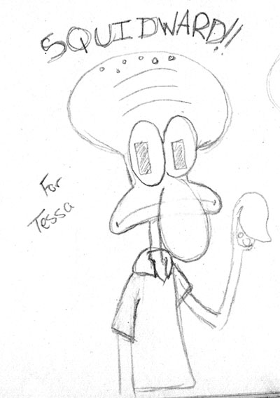 400x567 Squidward Sketch By Moosimus - Squidward Sketch
