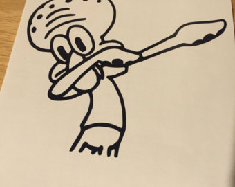 340x270 Squidward Dab Etsy - Squidward Sketch