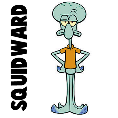 400x400 How To Draw Squidward Tentacles From Spongebob Squarepants Lessons - Squidward Sketch