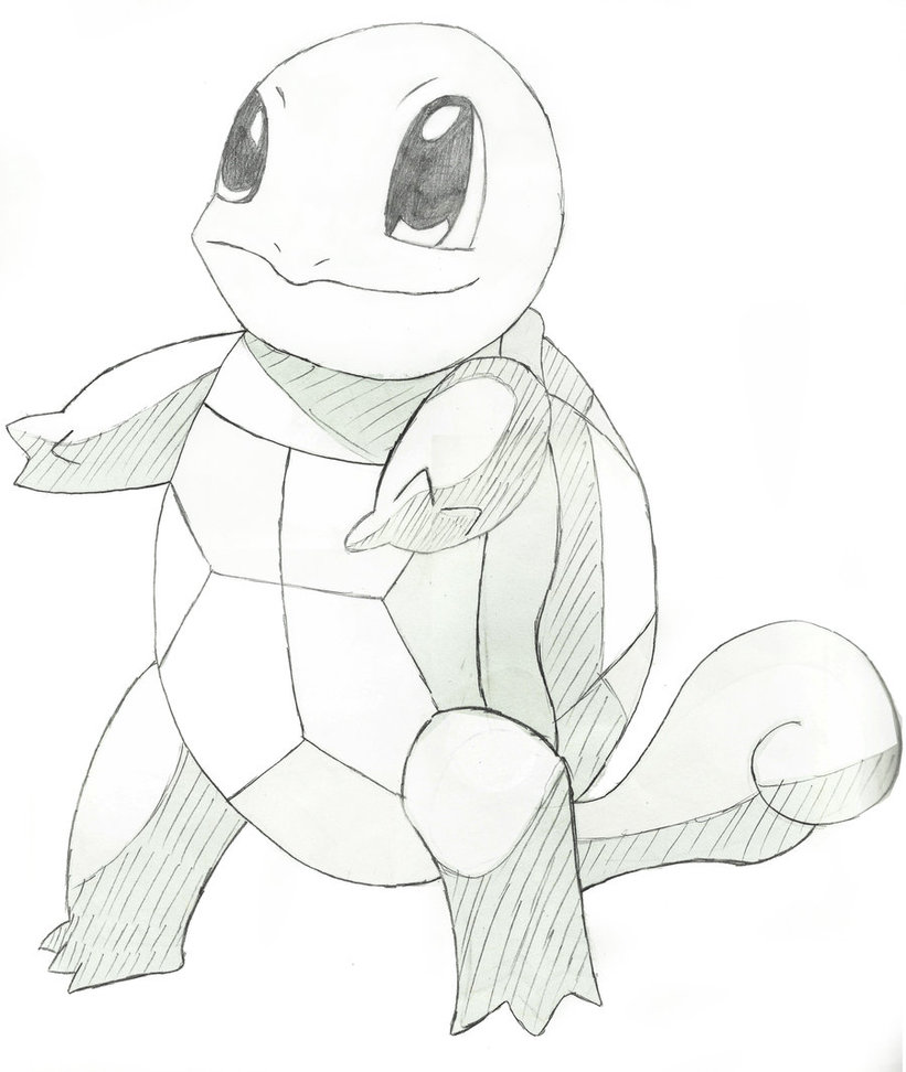 821x972 Pokemon Wars - Squirtle Sketch