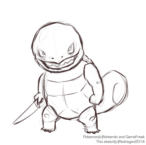 500x498 Sketch - Squirtle Sketch