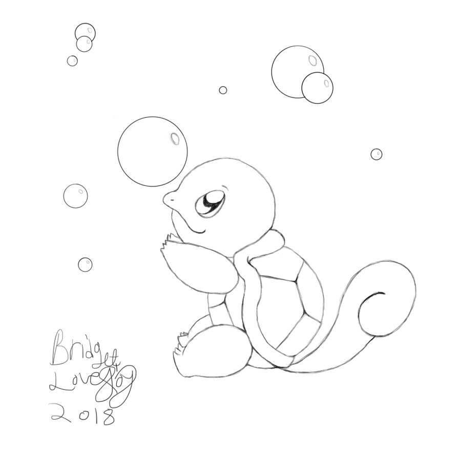 894x894 Squirtle Sketch! By Luna6294 - Squirtle Sketch