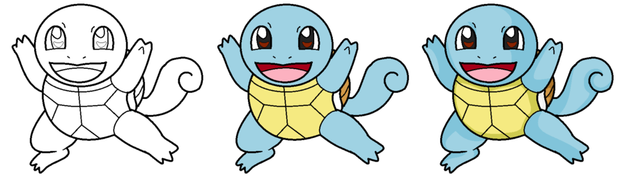 900x257 Squirtle Sketch By Darkflow215 - Squirtle Sketch