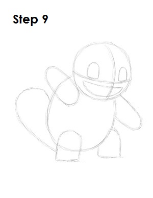 300x388 How To Draw Squirtle - Squirtle Sketch