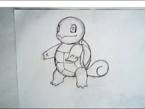 480x360 How To Draw Squirtle From Pokemon (Step By Step Drawing) - Squirtle Sketch