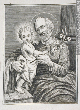 281x385 M930.50.2.235 St. Joseph And Jesus Engraving John Henry - St Joseph Sketch