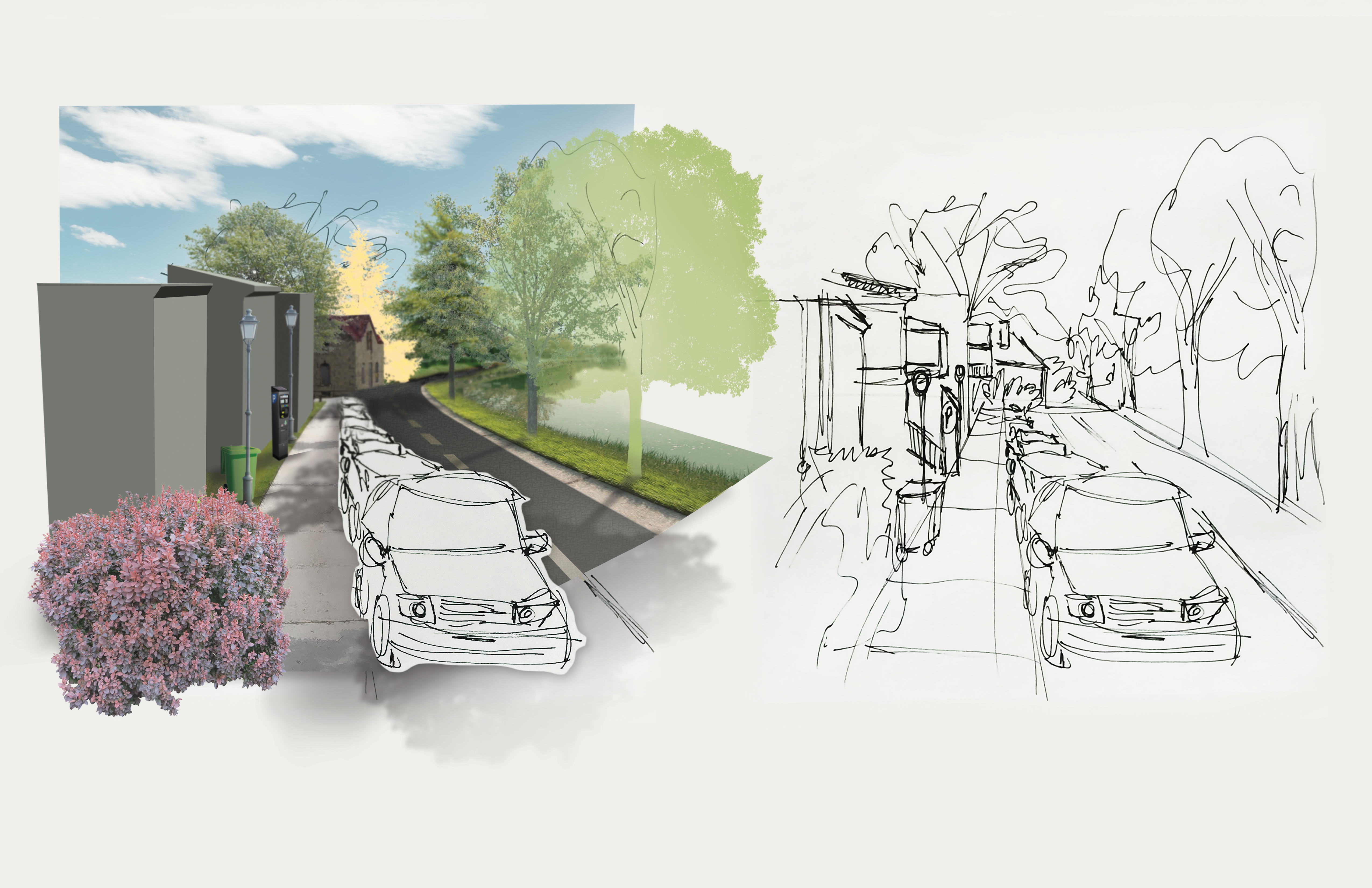 5100x3300 Boulevard St. Joseph Sketch Render - St Joseph Sketch