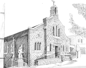 298x236 St. Joseph Catholic Church - St Joseph Sketch