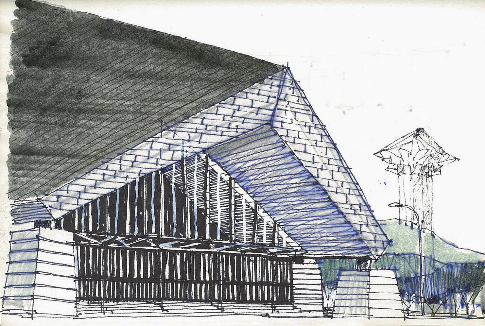 1600x1075 Lines On Paper Sketch 1630 - St Joseph Sketch