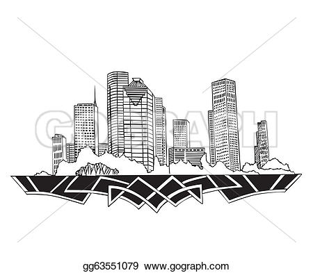 450x393 Skyline Clipart Sketch - St Louis Skyline Sketch