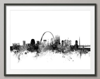 St Louis Skyline Sketch at PaintingValley.com | Explore collection of ...